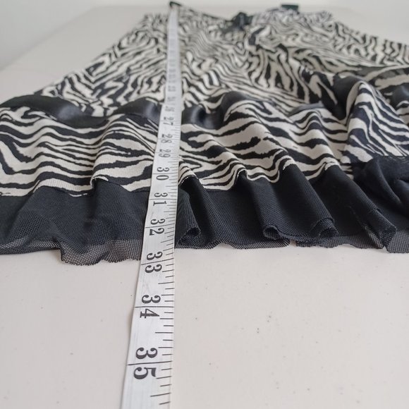 Red Rose Mesh Zebra Print Slip Dress - Picture 13 of 16